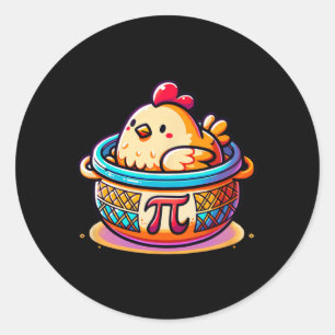 Adesivo Pote De Galinha Pi Engraçado Pi Day Math