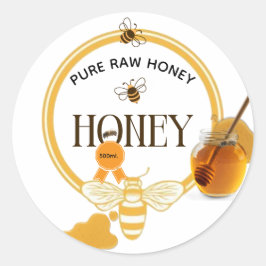 Adesivo Pote de Mel Abelha Mel Colmeia Apiário