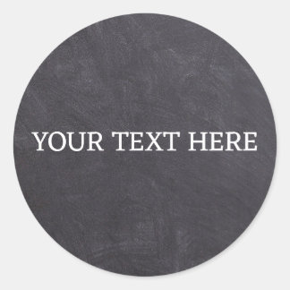 Adesivo Pote de Tempero Quadro Negro Clássico Círculo Redo