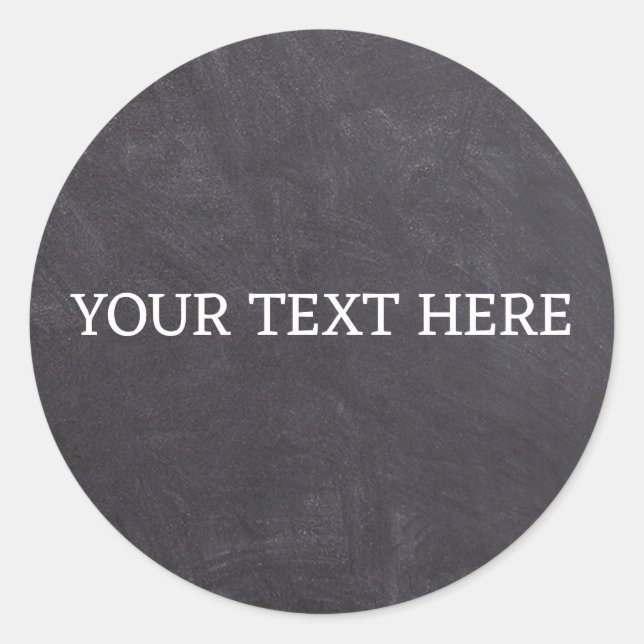 Adesivo Pote de Tempero Quadro Negro Clássico Círculo Redo (Frente)