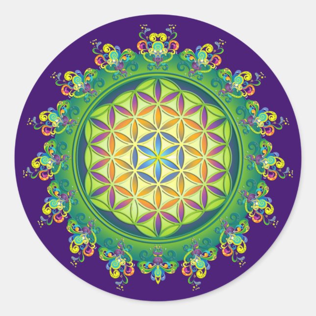 Adesivo Potência da Flor da Vida / Blume des Lebens (Frente)