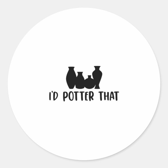 Adesivo Pottery Gift Ideas | Pottery Potter Craft Ceramics (Frente)