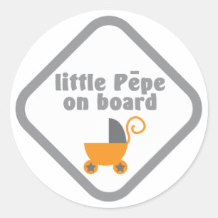 Adesivo Pouco Pepe (bebê maori) a bordo