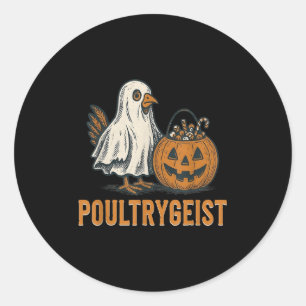 Adesivo Poultrygeist Chicken Ghost Pumpkin Costume Hallowe