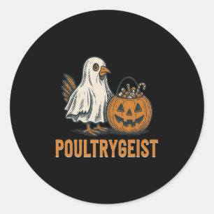 Adesivo Poultrygeist Chicken Ghost Pumpkin Costume Hallowe