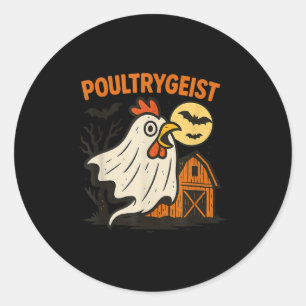 Adesivo Poultrygeist Engraçado Galinha Fantasma Datas do D