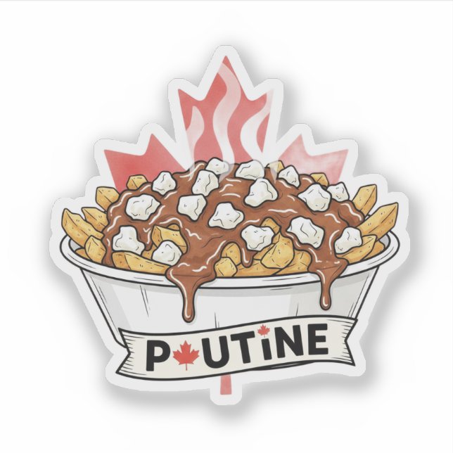 Adesivo Poutine (Frente)