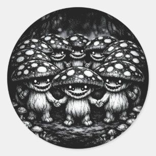 Adesivo Povo Fungo •  Criaturas da Floresta por BurnsInHel