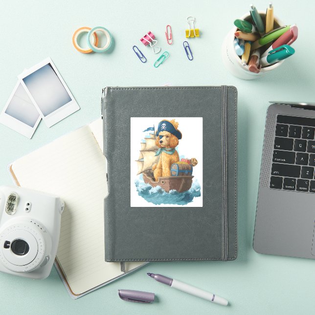 Adesivo Póvulo Pirata � Cão Engraçado (Capa para iPad)
