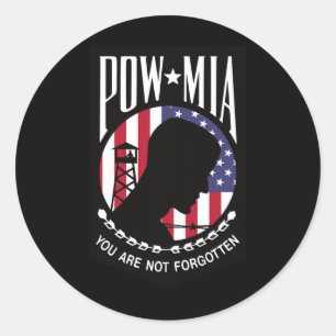 Adesivo Pow Mia Usa Bandeira Você Não É Esquecido