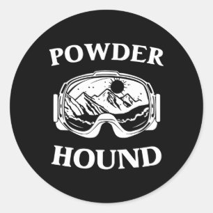 Adesivo Powder Hound Snowboard Skibot Winter Sport Top