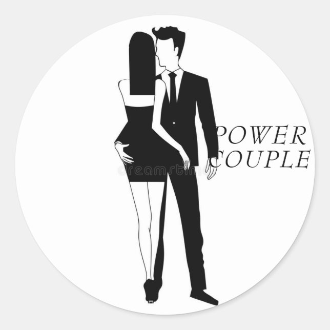 Adesivo Power Casal Sticker by Warrior_Wares_Inc (Frente)