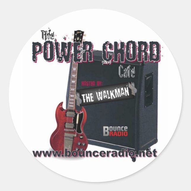 Adesivo Power Chord Café Stickers (Frente)
