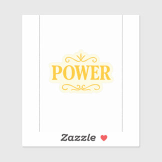 Adesivo Power - FaithFuel Dourado Luxe Sticker para Espiri