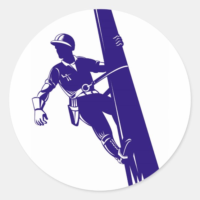 Adesivo Power Lineman Electronics Worker (Frente)