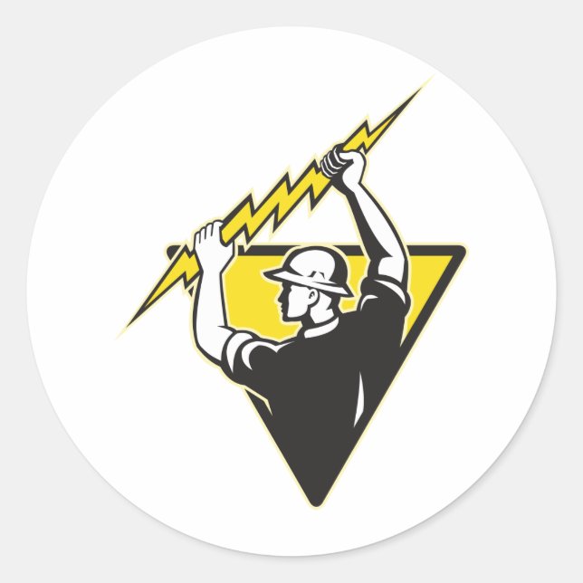 Adesivo Power Lineman Electronics Worker (Frente)
