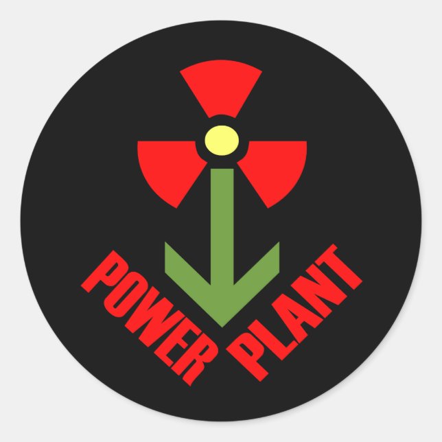 Adesivo Power Plant Sticker (preto) (Frente)