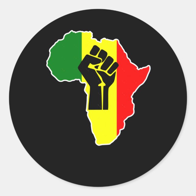 Adesivo Power Sticker Preto Africano (Frente)