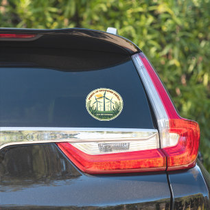 Adesivo Power With Wind Energy Bumper Sticker - renovável