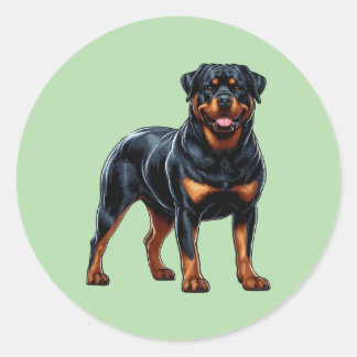 Adesivo Powerful Rottweiler – Full-Body Dog Sticker