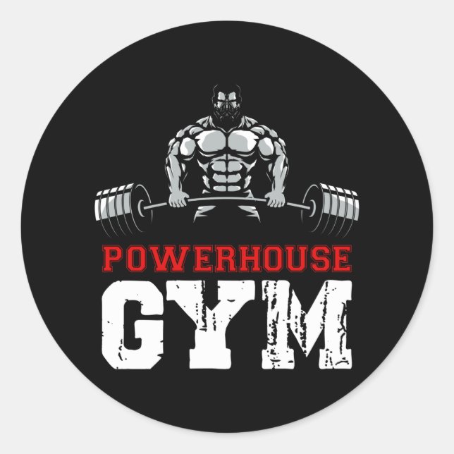 Adesivo Powerhouse Gym (Frente)