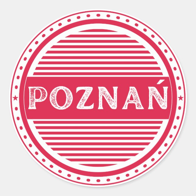 Adesivo Poznan City Pride Emblem – Polish Identity (Frente)
