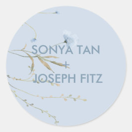 Adesivo Praça de Envelope de Casamento Floral