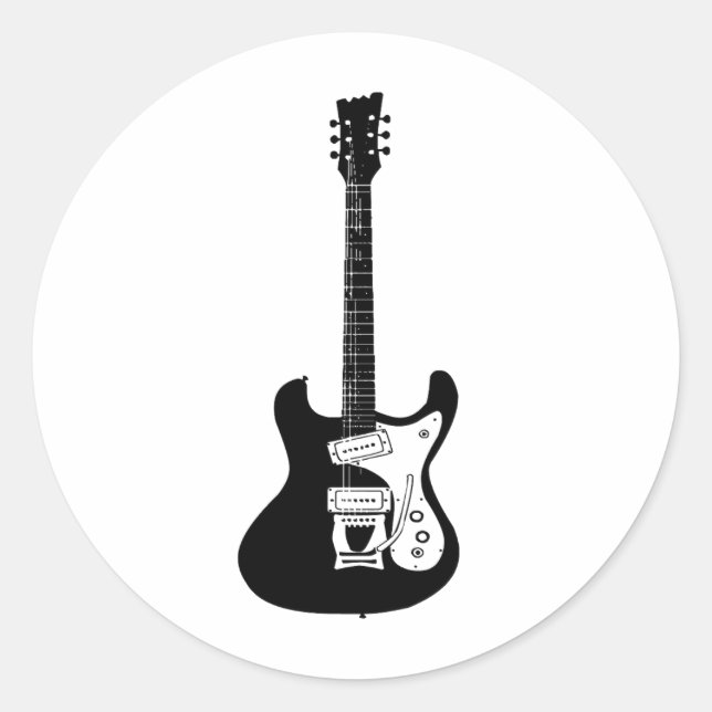 Adesivo Praça de Violão Elétrico e Acústico (Frente)