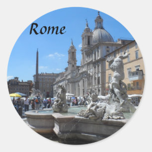 Adesivo Praça Navona- Roma, Italia