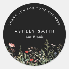 Adesivo Prados de Flores Selvagens Pretas