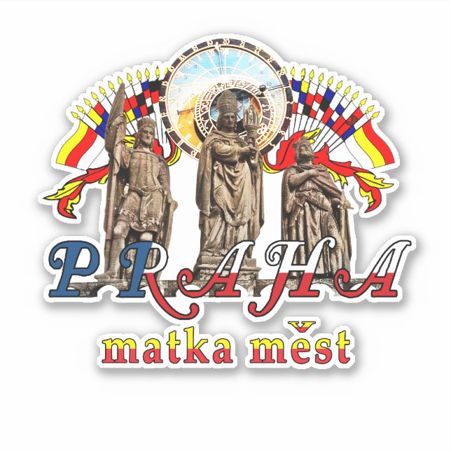 Adesivo Praga República Checa (Frente)