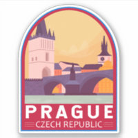 Praga República Checa Viagem Art Vintage