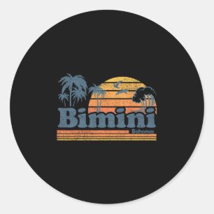 Adesivo Praia Bimini Hamas Férias de Verão Sol Vintage 70'