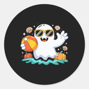 Adesivo Praia Bola Halloween Ghost Summer Férias Spooky