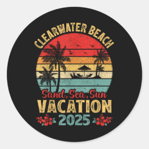 Adesivo Praia Clearwater Flórida Areia Mar Sol Férias 202