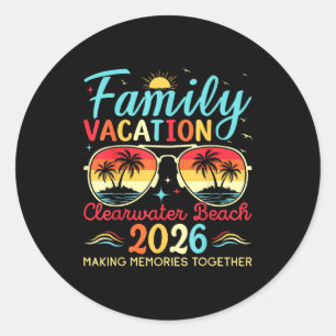 Adesivo Praia Clearwater Flórida Férias em Família