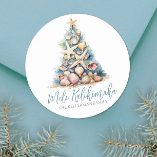 Adesivo Praia da Árvore de Natal Mele Kalikimaka