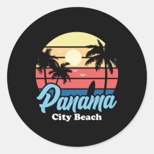 Adesivo Praia da Cidade do Panamá Surfista Surfando Lembra
