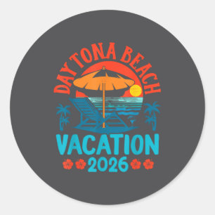 Adesivo Praia de Daytona Flórida 2026 Férias de Verão em F