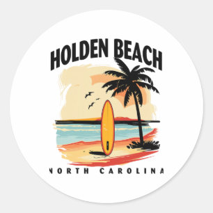 Adesivo Praia de Holden Carolina do Norte Surfboard Surfin