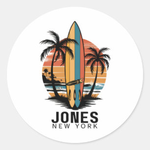 Adesivo Praia de Jones Nova York Surfe Surfista _3