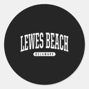 Adesivo Praia de Lewes Delaware Férias ao Estilo Universit