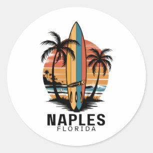 Adesivo Praia de Nápoles Flórida Surfe Surfista _1