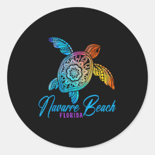 Adesivo Praia de Navarre Tie Dye Tartaruga Marinha Férias