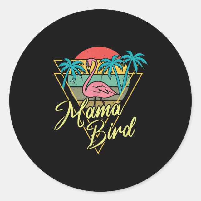 Adesivo Praia de Palm Sunset Sunset Palm 80 da Mama Bird F (Frente)