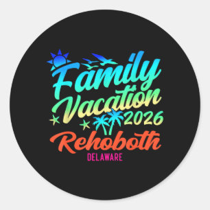 Adesivo Praia de Rehoboth Delaware Férias em Família Verão