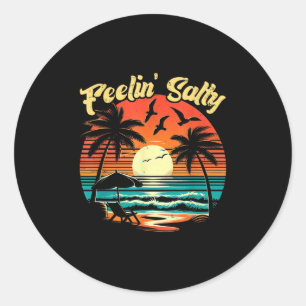 Adesivo Praia de Sentir Salgado Férias de Verão Vintage 70