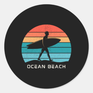 Adesivo Praia de Surf Ocean Beach