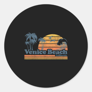 Adesivo Praia de Veneza Califórnia Férias Fofo Vintage Cal
