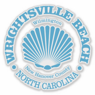 Adesivo Praia de Wright tsville (concha)